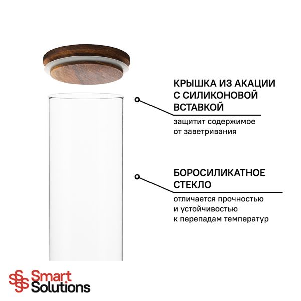 Контейнер для хранения 1.85 стеклянный