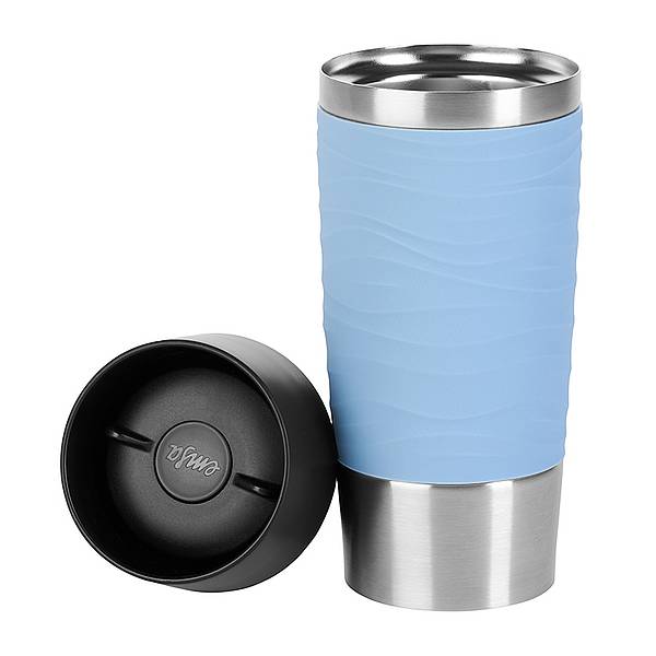 Термокружка 360 мл EMSA TRAVEL MUG WAVES голубая 