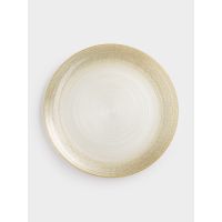 Тарелка обеденная 28 см, стекло, молочная/шампань, Marbella ANNA LAFARG