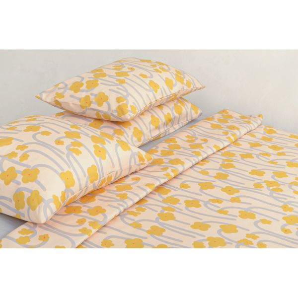 Набор из двух наволочек горчичного цвета с принтом Полярный цветок из коллекции scandinavian touch 50х70 см