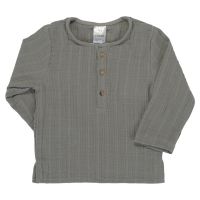 Рубашка из хлопкового муслина серого цвета из коллекции essential 3-4y TK20-KIDS-SHI0009
