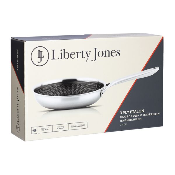 Сковорода 3ply etalon с лазерным напылением, 24 см Liberty Jones
