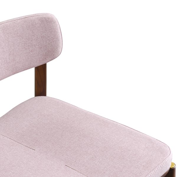 Стул барный aska рогожка орех/розовый Latitude