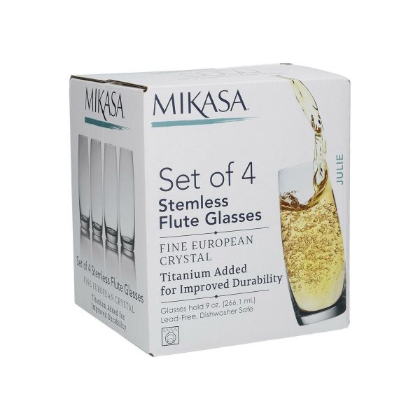 Набор бокалов для игристого вина 4шт Mikasa KITCHEN CRAFT 