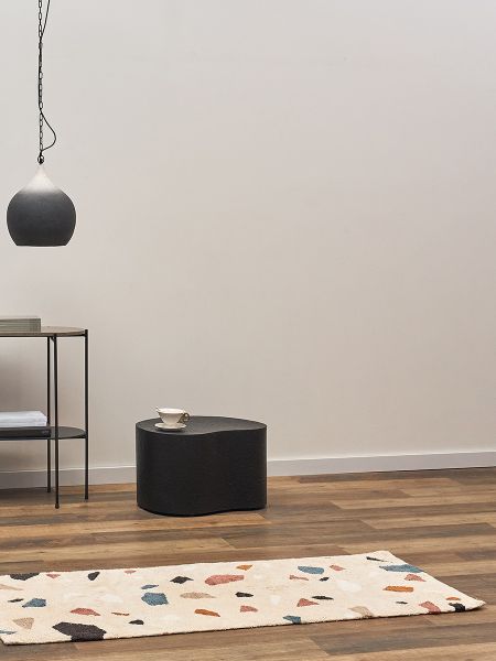 Ковер из хлопка terrazzo poetry из коллекции ethnic 70x160 см Tkano