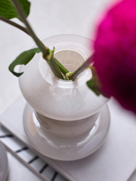 Ваза riverstone, 25 см, жемчужно-серая Bergenson Bjorn