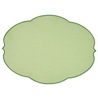 Салфетка подстановочная овальная flowers 48,8х36 см, зеленая Guzzini
