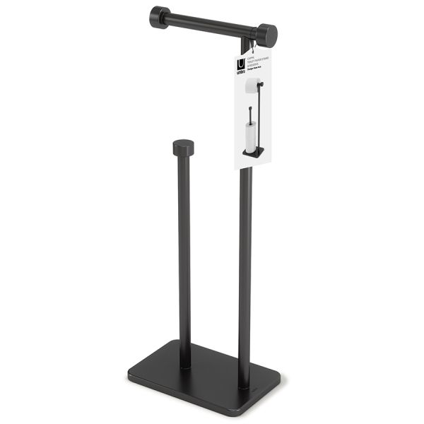 Держатель для туалетной бумаги cappa, 20х12х52 см, черный Umbra