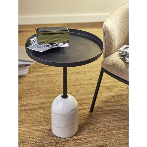 Столик кофейный lars, D40х59 см, черный/белый Bergenson Bjorn