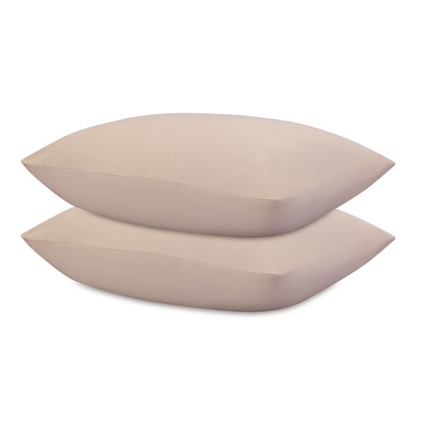 Комплект постельного белья из премиального сатина бежевого цвета из коллекции essential, 200х220 см Tkano