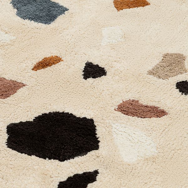 Ковер из хлопка terrazzo poetry из коллекции ethnic 70x160 см Tkano