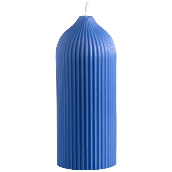 Свеча декоративная ярко-синего цвета из коллекции edge 16,5см