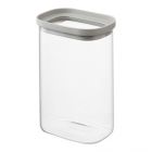 Банка для хранения прямоугольная vacuum glass, 1,5 л, светло-серая Smart Solutions