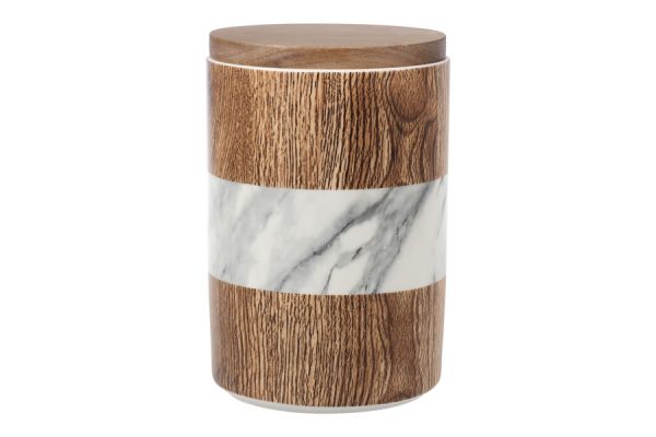 Банка для сыпучих продуктов Wood&Marble, 17х11,5 см, 1,1 л Home & Style