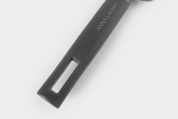 Терка 24 см, 3 в 1, крупная/мелкая/для слайсов, с ручкой, сталь/пластик, графитовая, Multi ANNA LAFARG
