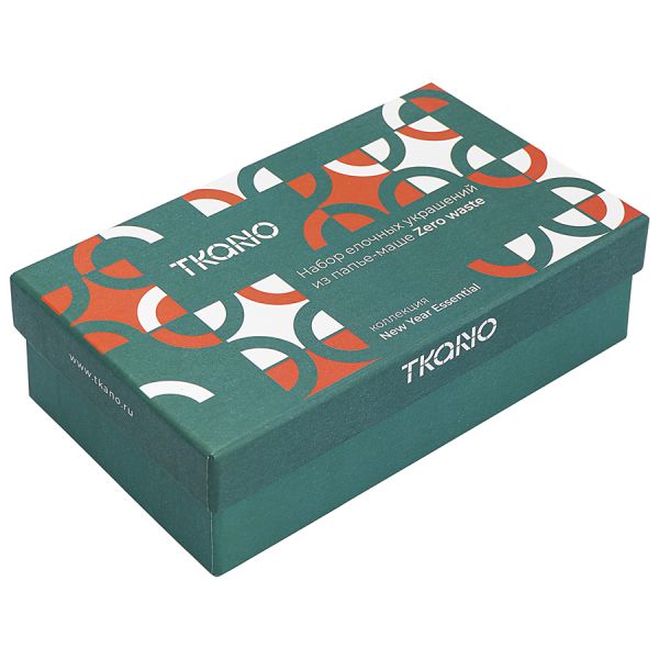 Набор елочных украшений из бумаги christmas chic из коллекции new year essential Tkano