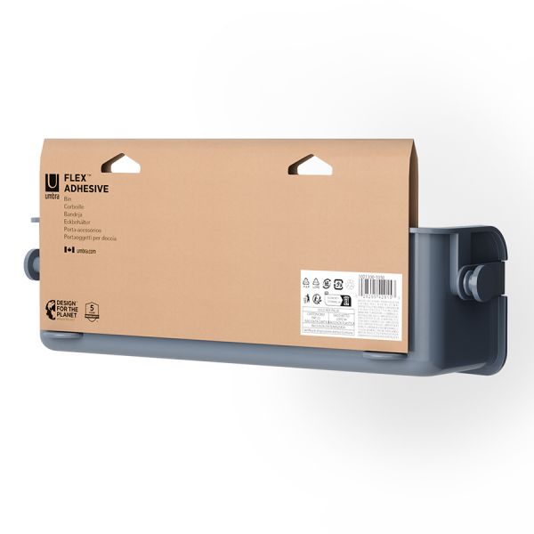 Органайзер для душа flex adhesive, голубой Umbra