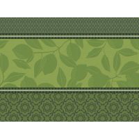 Полотенце для посуды 60х80 см, 100%хлопок, зеленое, SOUS LES CITRONNNIERS Le Jacquard Francais