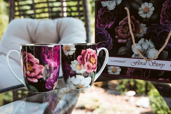 Набор кружек Розы 0,38 л, 2 шт Carmani