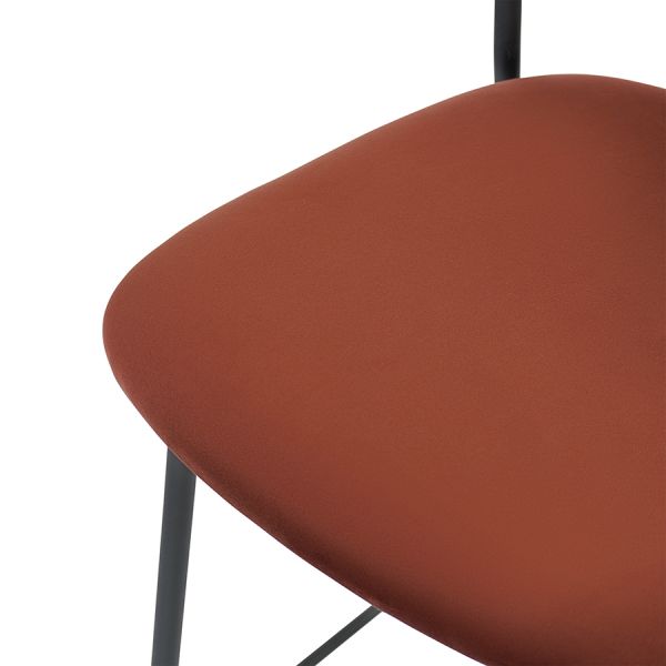 Стул барный eirill, велюр, кирпичный Bergenson Bjorn