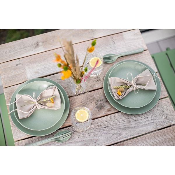 Тарелка обеденная club organic 26 см синяя