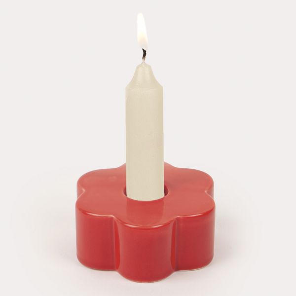 Подсвечник daisy D8 см, красный Doiy