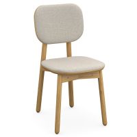 Стул с обивкой saga, рогожка, бежевый Latitude