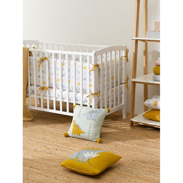 Простыня из сатина с принтом dinosauria world из коллекции tiny world 160х270 см