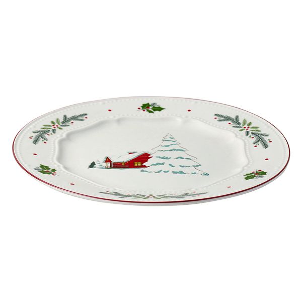 Набор из четырех тарелок nordic winter из коллекции new year essential, D23 см Tkano