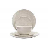 Сервиз обеденный на 6 персон, 18 предметов, молочный, в крапинку, Viveiro ANNA LAFARG
