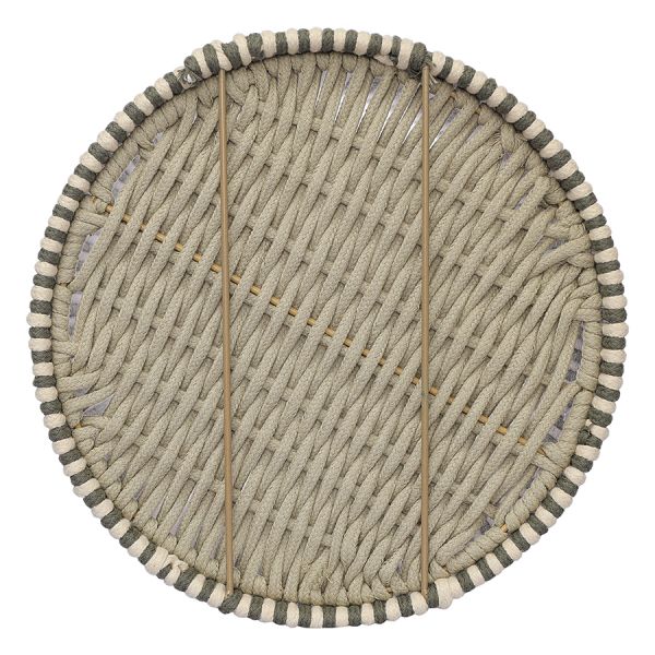 Корзина плетеная dholak grey из коллекции ethnic, размер m Tkano