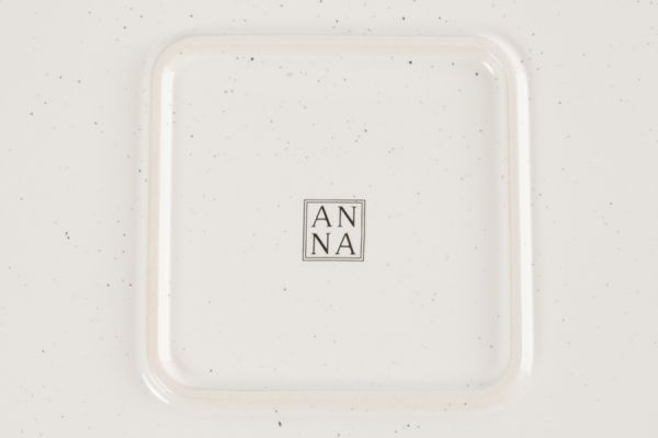 Форма для запекания 26х26 см квадратная, белая, в крапинку, Bagel ANNA LAFARG
