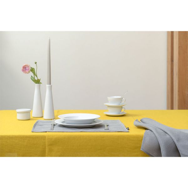 Салфетка сервировочная из стираного льна серого цвета из коллекции essential 45х45 см