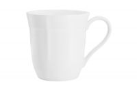 Кружка 400 мл, фарфор, белая, Lotus white Anna Lafarg Emily