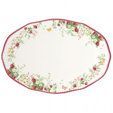 Блюдо овальное jardin des fraises, 36х25 см Easy Life R3415/JARF