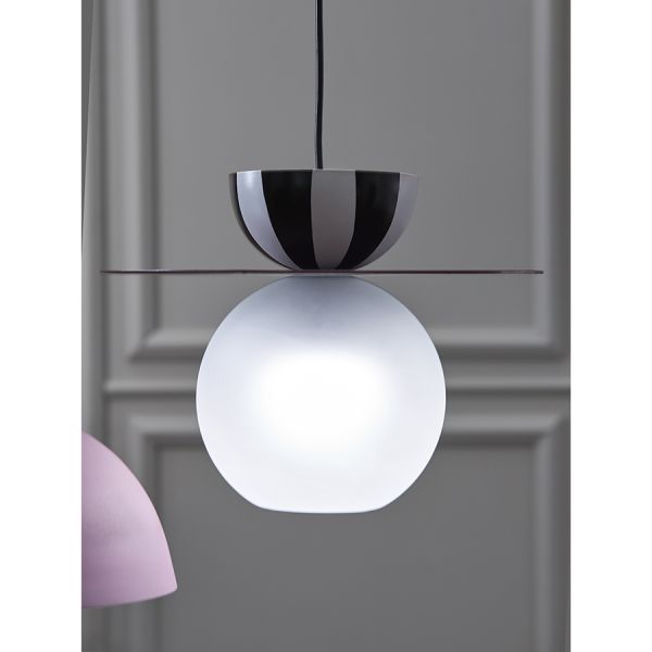 Светильник подвесной anniken, D36х28 см, черный/белый/сливовый Bergenson Bjorn