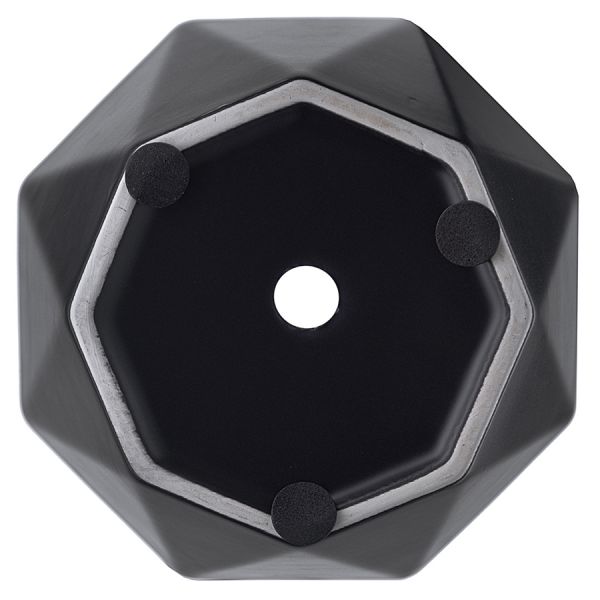 Горшок цветочный rhombus, 13,5 см, матовый черный Liberty Jones
