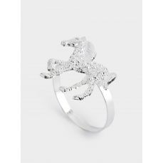 Кольцо для салфеток 5 см, металл, серебристое, Лошадь, Horse ANNA LAFARG