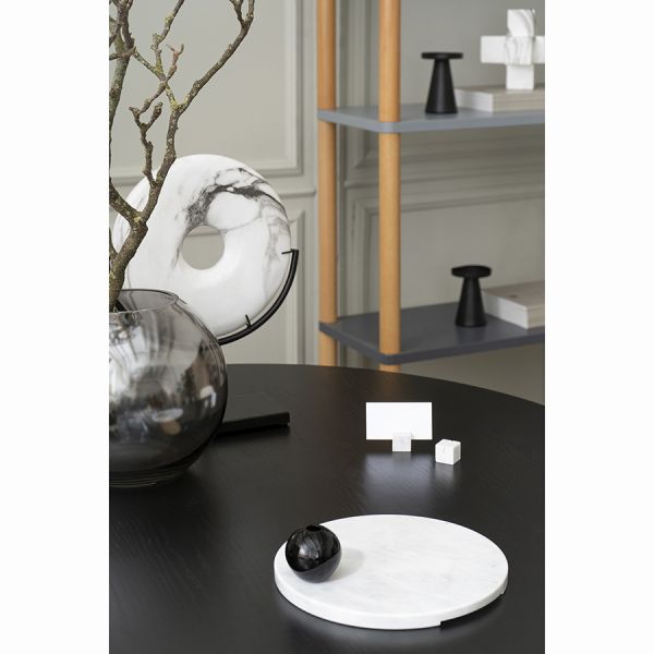 Блюдо сервировочное marm, D25 см, белый мрамор Liberty Jones