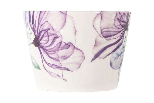Кружка 480 мл, фарфор, белая, Азалия фиолетовая, Magic flowers ANNA LAFARG