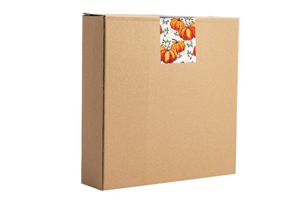 Блюдо 23 см, керамика, оранжевое, Тыква, Bright pumpkin ANNA LAFARG
