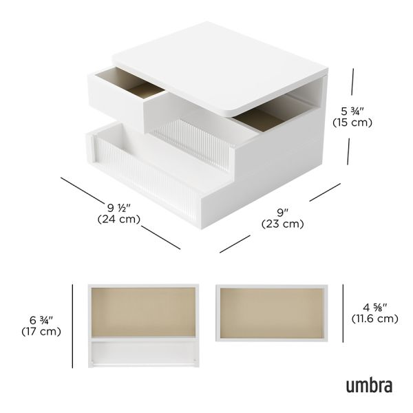 Шкатулка malibu, белая Umbra
