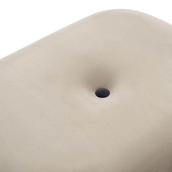 Пуф pea, велюр, бежевый/темно-синий Bergenson Bjorn