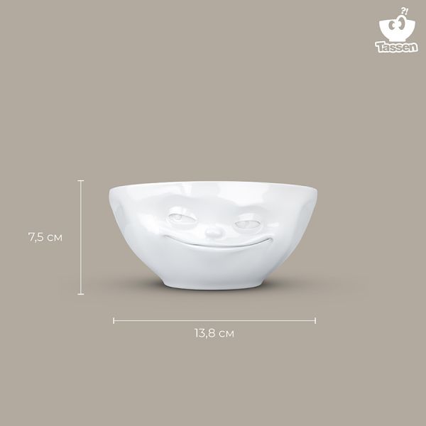 Чаша tassen grinning 350 мл белая