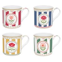 Набор кружек flowery, 300 мл, 4 шт Easy Life