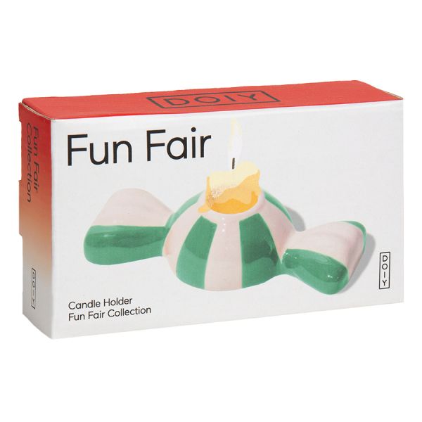 Подсвечник funfair, 5,5х12х3 см, зеленый Doiy