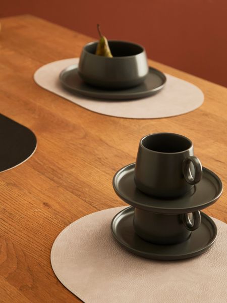 Салфетка сервировочная pool, 30х45 см, черная/светло-серая Liberty Jones