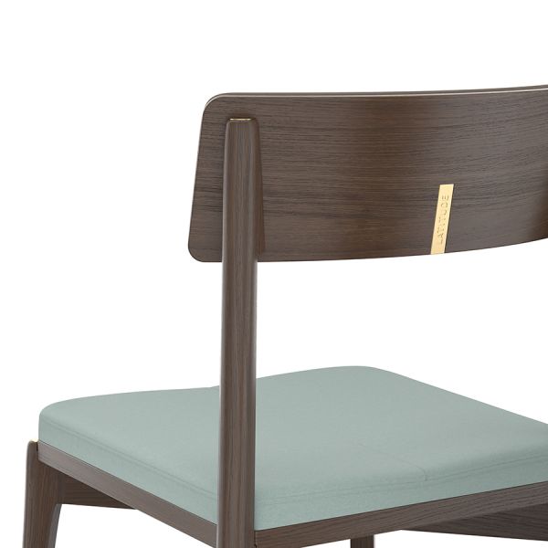 Стул aska рогожка венге/темно-коричневый/мятный Latitude