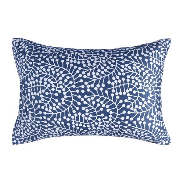 Комплект постельного белья темно-синего цвета с принтом Спелая смородина из коллекции scandinavian touch, 150х200 см Tkano