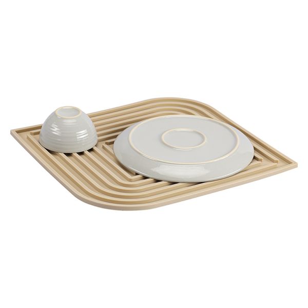 Коврик для сушки посуды dry flex, 34,5х31,5 см, бежевый Smart Solutions
